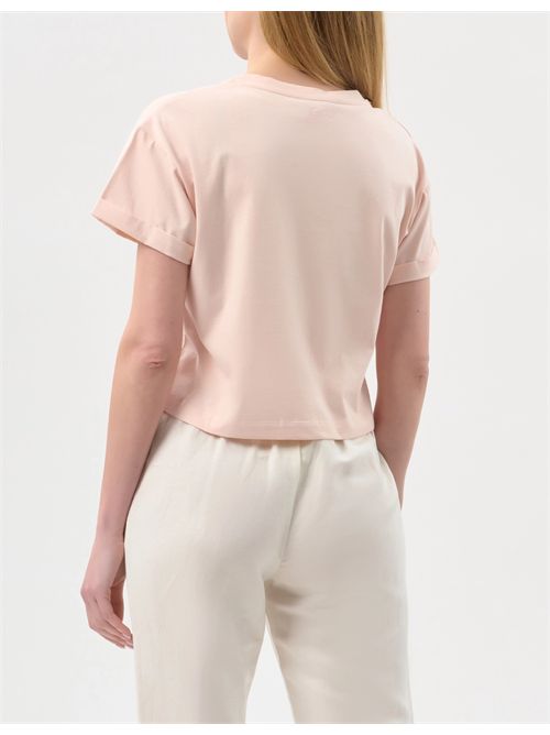 T-shirt con ricamo monogramma TWINSET | TT2380/13144